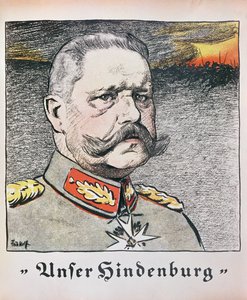 ポールフォンヒンデンブルク元帥（1857-1934）1914 作： German School