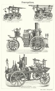 消防車（彫刻 作： German School