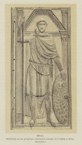 ローマ帝国の将軍、フラウィウス・アエティウス（銅版画 作： German School