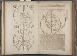 フォリオ44-45 ヨハネス・ケプラー著「Astronomia nova Aitiologetos」（エングレーヴィング 作： German School