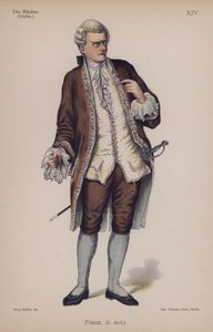 Friedrich Schiller作「Die Rauber（強盗）」よりFranz（カラーリトグラフ 作： German School