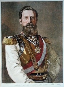 フレデリック3世 (1831-88) 1888年 (カラーリトグラフ) 作： German School