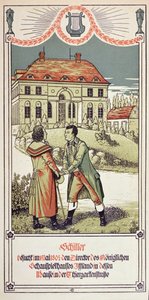 フリードリヒ・フォン・シラー（1759-1805）が1804年、1906年5月にベルリンの王立劇場の館長を訪問 作： German School