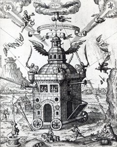 Theophilus Schweighardtによる名声の大学友愛の口絵、1618年 作： German School