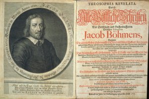 ジェイコブベーメ作「テオソフィアレヴェラータ」の口絵、1715年（版画と彫刻） 作： German School