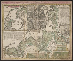 1717 年 12 月 25 日、1718 年頃 (印刷) 作： German School