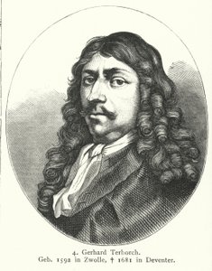オランダ黄金時代の画家、ゲラルド・テル・ボルヒ（版画 作： German School