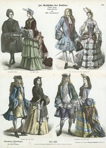 18世紀初頭のドイツとフランスの衣装 作： German School
