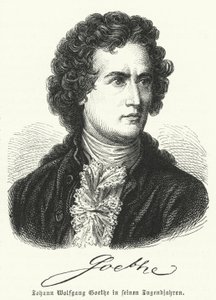 若い頃のドイツの作家ヨハンヴォルフガングゲーテ（1749-1832） 作： German School