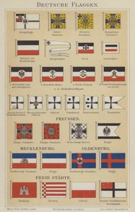 ドイツ国旗（カラーリトグラフ 作： German School