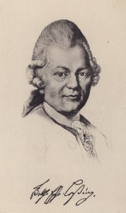Gotthold Ephraim Lessing（ドイツの啓蒙主義哲学者、作家、劇作家）（リトグラフ 作： German School