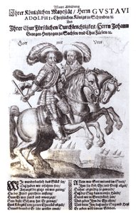 スウェーデンの王、グスタフアドルフ2世（1594-1632）とグスタフアドルフ4世（1778-1837） 作： German School