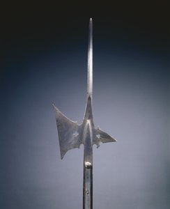 ハルバード、1520年頃（鉄鋼と木材） 作： German School