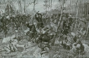 ビルケンヴァルデでフッサールとロシア人の間の戦い 作： German School