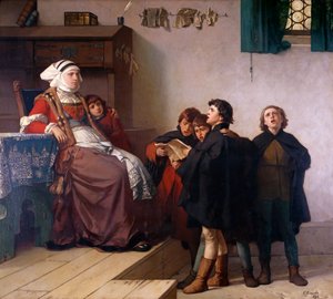 1872年の歴史的なテーマ 作： German School