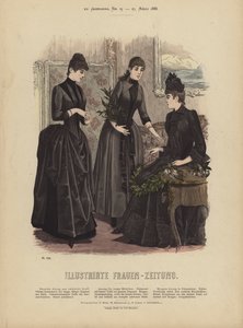 Illustrirte Frauen-Zeitung」のイラスト（カラーリトグラフ）。 作： German School