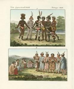 アメリカ北西部沿岸の住人たち（カラー図版 作： German School