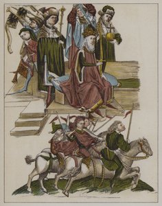 1417年4月18日、コンスタンツ評議会でのブランデンブルクの選挙人としてのホーエンツォレルン家のフレデリック1世の叙任 作： German School