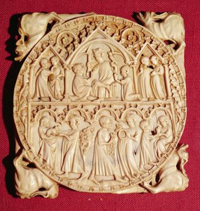 アイボリーミラーケース、c.1360-70