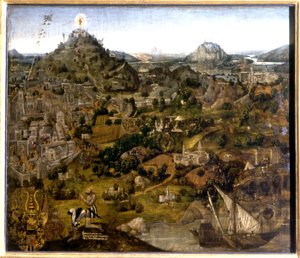 エルサレムと聖地、1501-55 作： German School