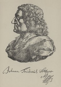 ヨハン・フリードリヒ・ベトガー、ドイツの錬金術師（リトグラフ） 作： German School
