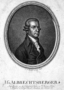 ヨハン・ゲオルク・アルブレヒツベルガー（1736-1809） C.F.リーデルの刻印 作： German School