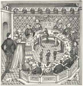 アーサー王と円卓の騎士（彫刻 作： German School