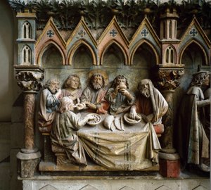 ラ・セーヌ 13世紀のドイツ派の高浮き彫り 1250年頃 ドイツ・ナウムブルクの聖ペテロとパウロの聖堂 作： German School