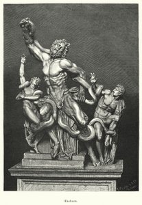 1506年にローマで発掘された古代ギリシャ・ローマ時代の彫刻「ラオコーンとその息子たち」（エングレーヴィング 作： German School