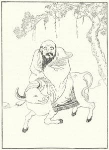 水牛に乗った老子(彫刻) 作： German School