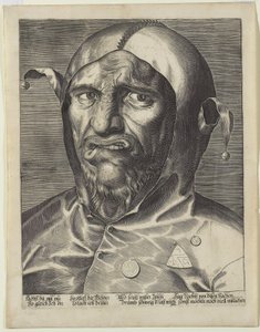 道化師の大きな頭、1600年頃 作： German School