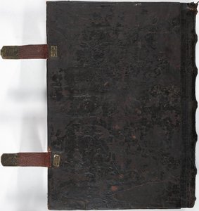 ルイスE161、ミサ典書、裏表紙、フランケン、おそらくフォルヒハイム、ドイツ