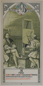 ルーカス・クラナッハの絵c。 1520-30ブランデンブルクの選挙人、ヨアヒム1世の肖像画、1906年 作： German School