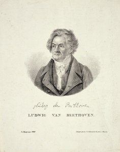 ルートヴィヒファンベートーベン（1770-1827）はCFクリンキヒトによって彫刻されました 作： German School