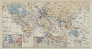 世界の輸送ルートの地図 作： German School
