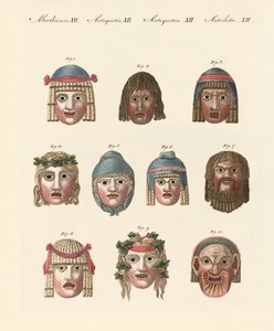 古代のマスク 作： German School
