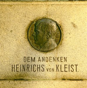ハインリッヒ・フォン・クライスト(1771-1811)の記念碑のメダリオン(ブロンズ) 作： German School