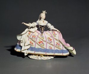 マイセンの女性像（磁器 作： German School