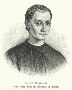 Niccolo Machiavelli（イタリアの外交官、政治家、哲学者、作家）（リトグラフ 作： German School