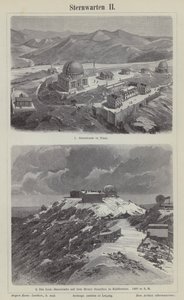 フランス・ニース天文台とアメリカ・カリフォルニア州マウントハミルトンのリック天文台（彫刻作品 作： German School