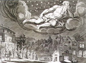 ポール・ファースト（c.1605-66）による「夜」（エングレービング） 作： German School