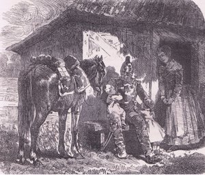 Off to war, Cassells History of the War between France and Germany, published by Cassell and Company Limited, c.1890 (litho) 作： German School
