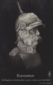 オットー・フォン・ビスマルク（ドイツの政治家）（モノクロ写真 作： German School