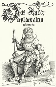 ルターの旧約聖書の初版のページ(彫刻) 作： German School