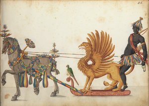 パレードのページェントそり、1640年頃