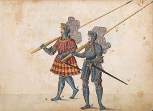 トーナメントのパレード、1640年頃（ペンとインク、水彩とウォッシュ）