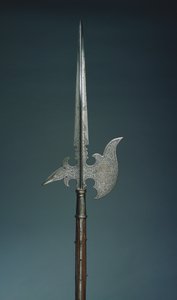 サクソニーのクリスティアン1世の州防衛軍からのパレードハルバード、1586-91 作： German School