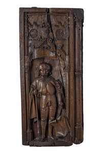 ノイスの聖キリヌスを描いたピューエンド、1485-1515年頃（オーク材） 作： German School