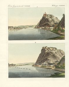 絵のように美しいライン川の風景（カラー図版
