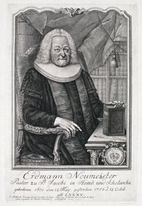 Erdmann Neumeister（1671-1756）の肖像 作： German School
